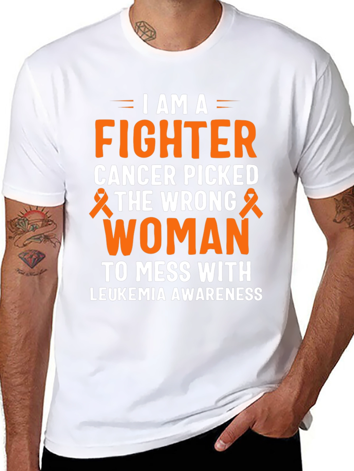 I Am A Fighter Leukemia Awareness T-Shirt