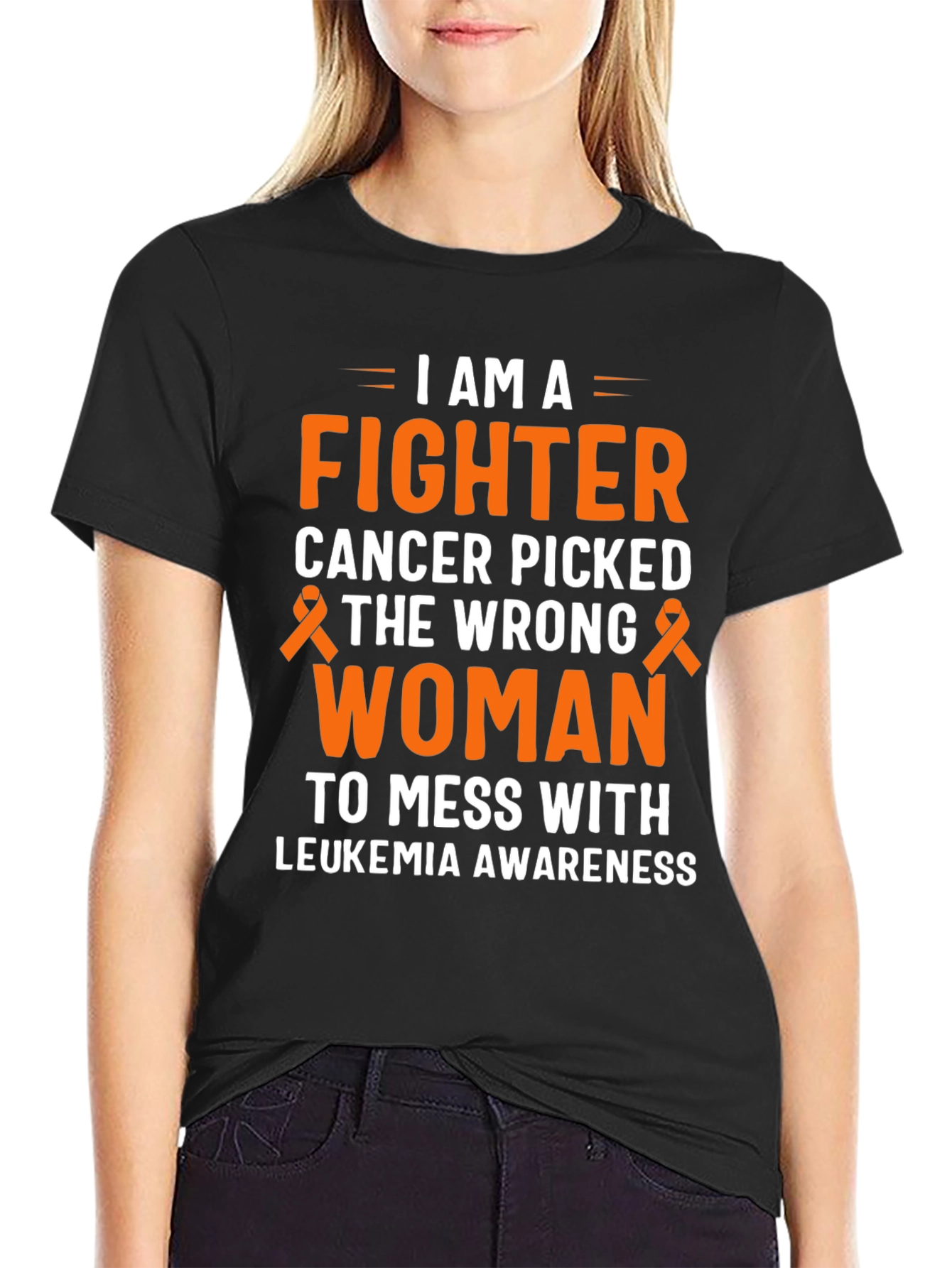 I Am A Fighter Leukemia Awareness T-Shirt