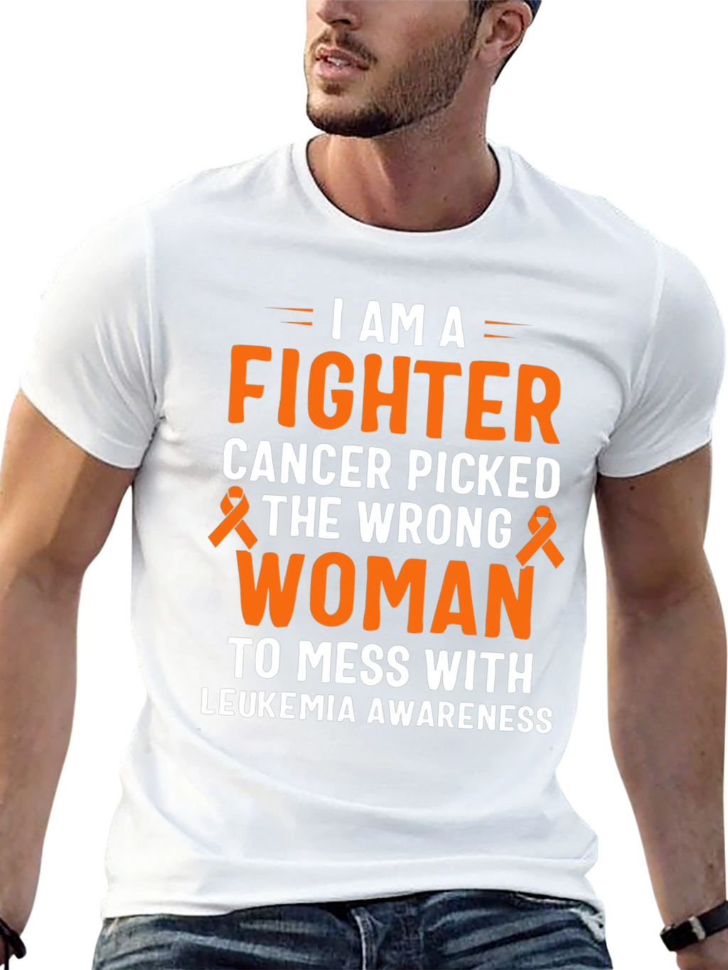 I Am A Fighter Leukemia Awareness T-Shirt