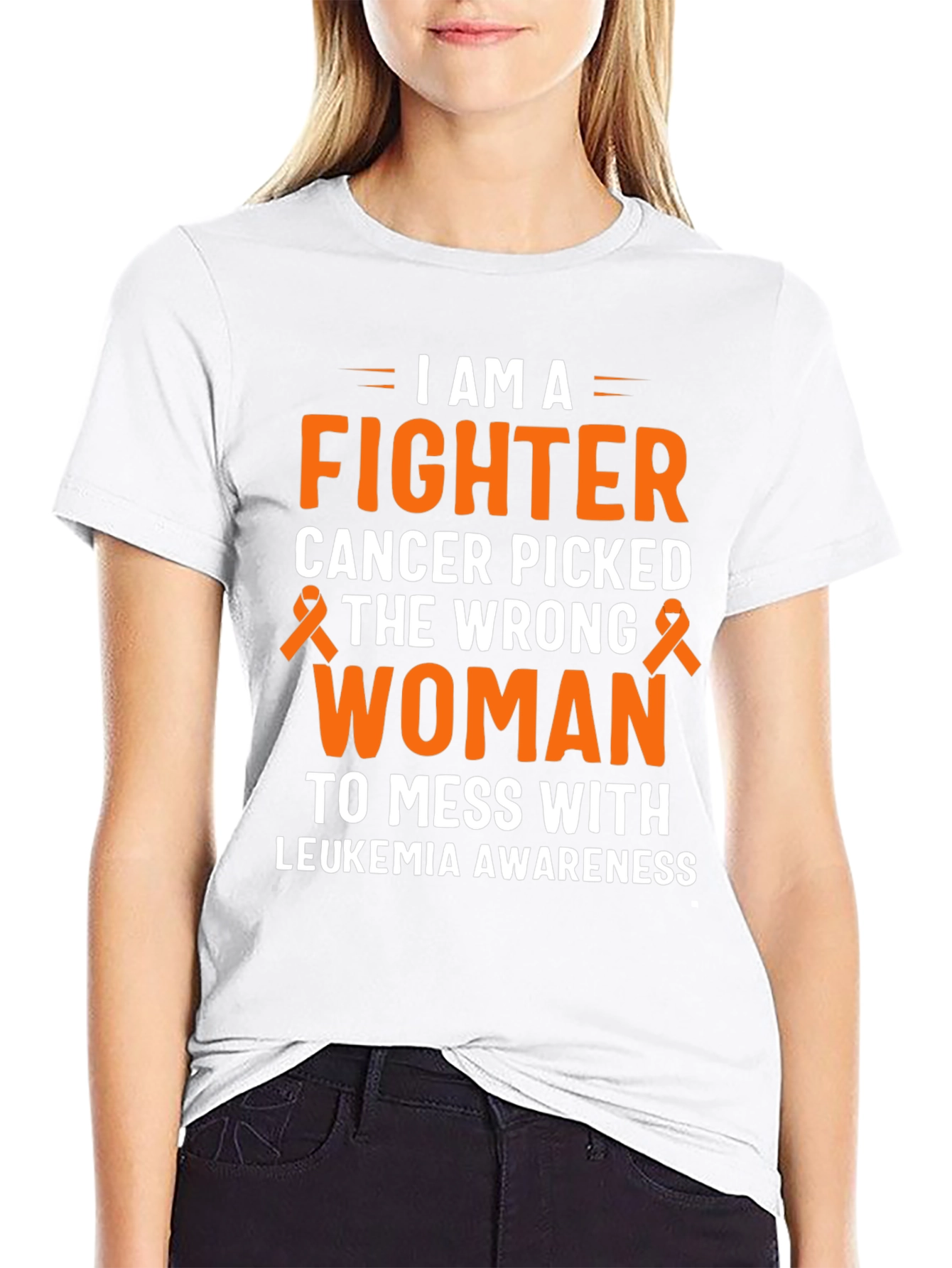 I Am A Fighter Leukemia Awareness T-Shirt