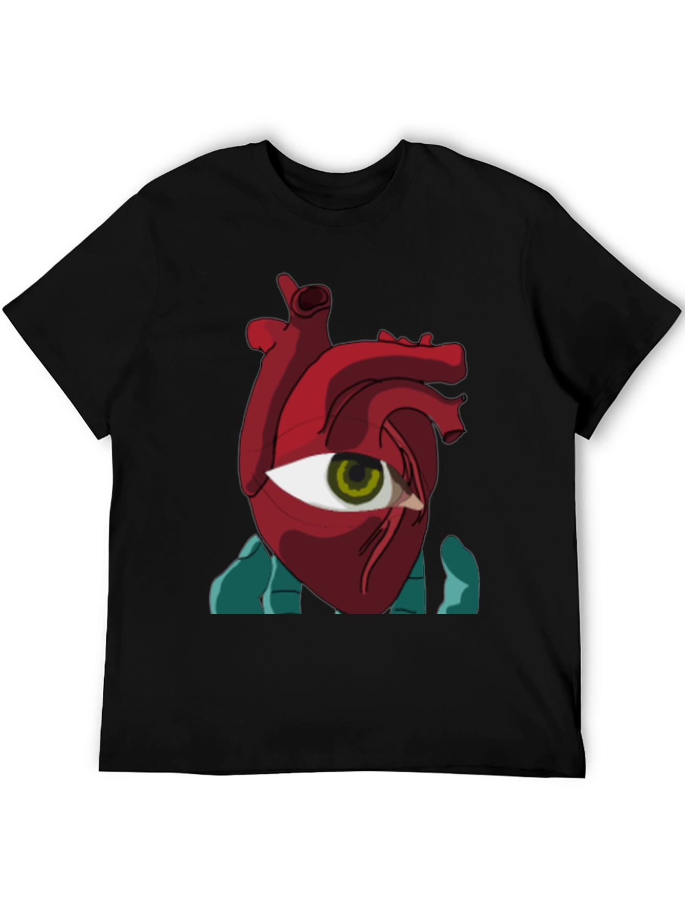 Eye Heart Graphic Tee - Unique Artistic Design