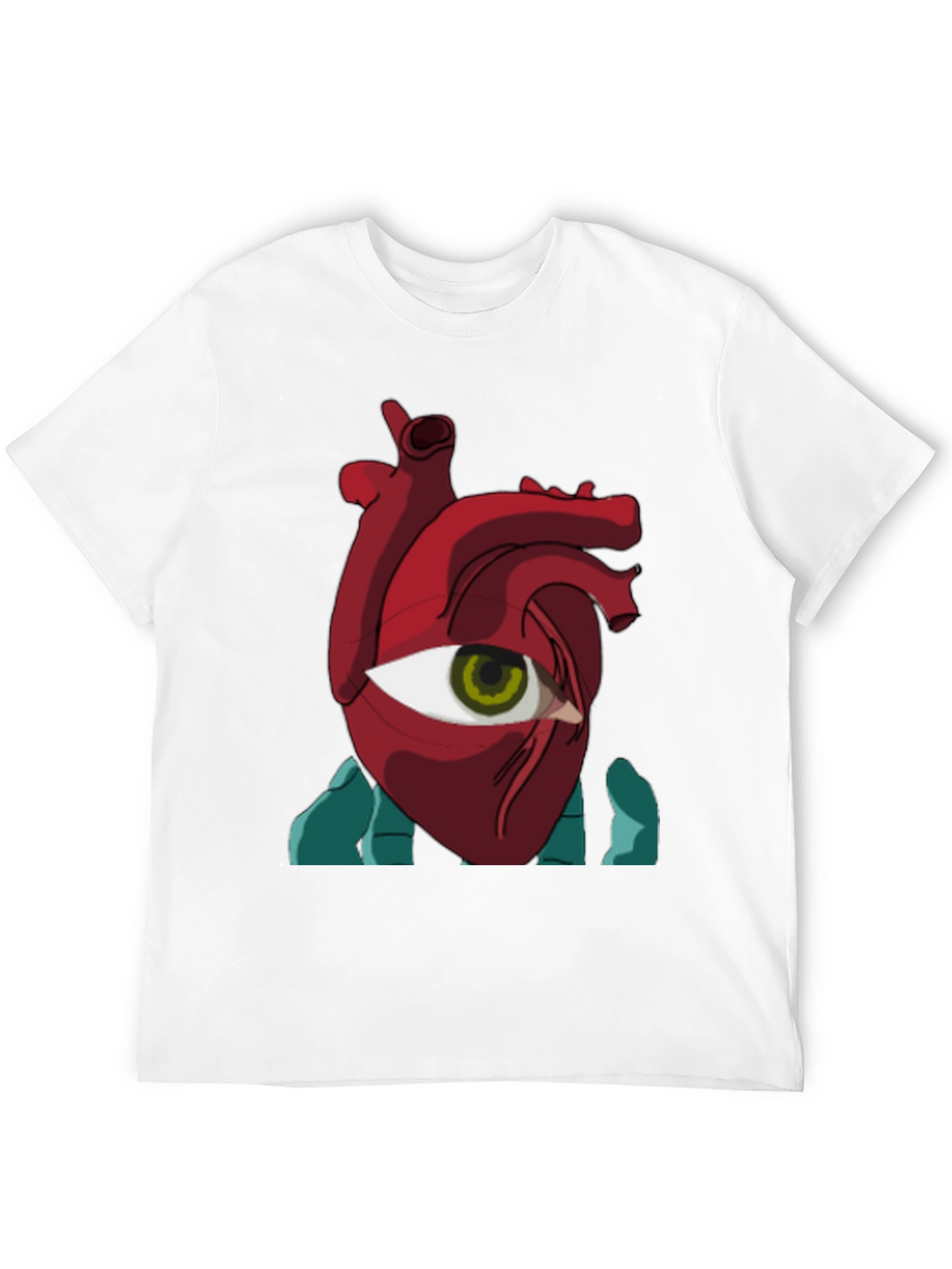 Eye Heart Graphic Tee - Unique Artistic Design