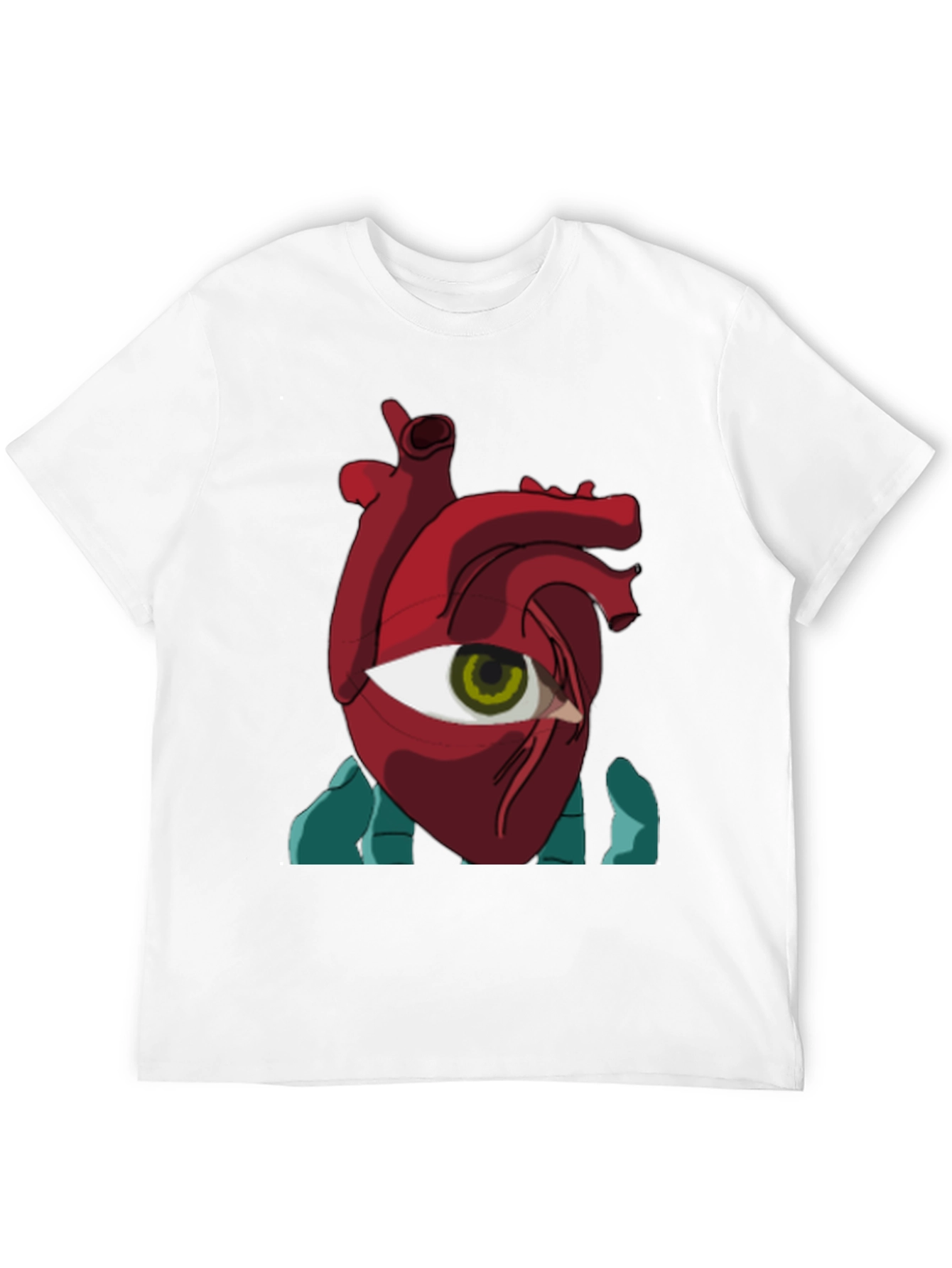 Eye Heart Graphic Tee - Unique Artistic Design