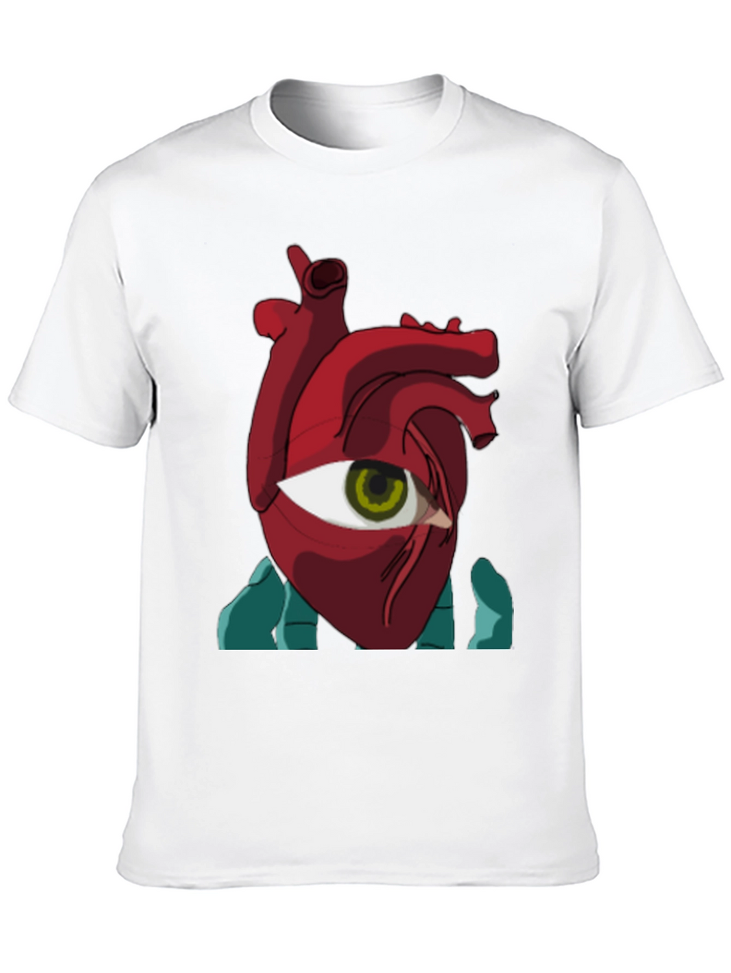 Eye Heart Graphic Tee - Unique Artistic Design