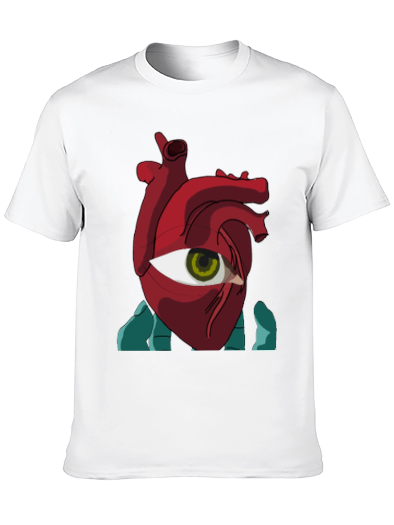 Eye Heart Graphic Tee - Unique Artistic Design