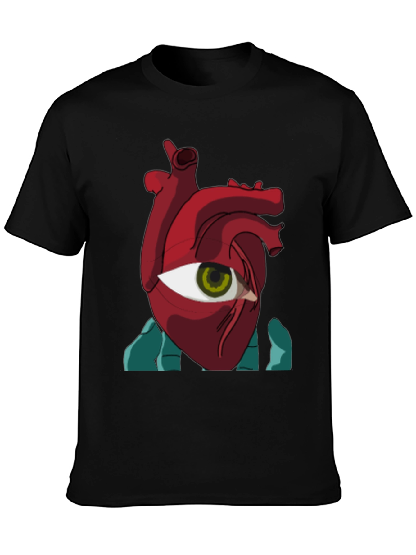 Eye Heart Graphic Tee - Unique Artistic Design