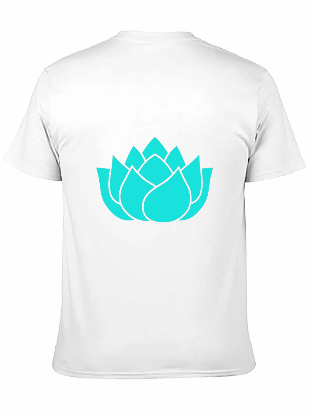 Lotus Flower Graphic Tee - Black Cotton T-Shirt