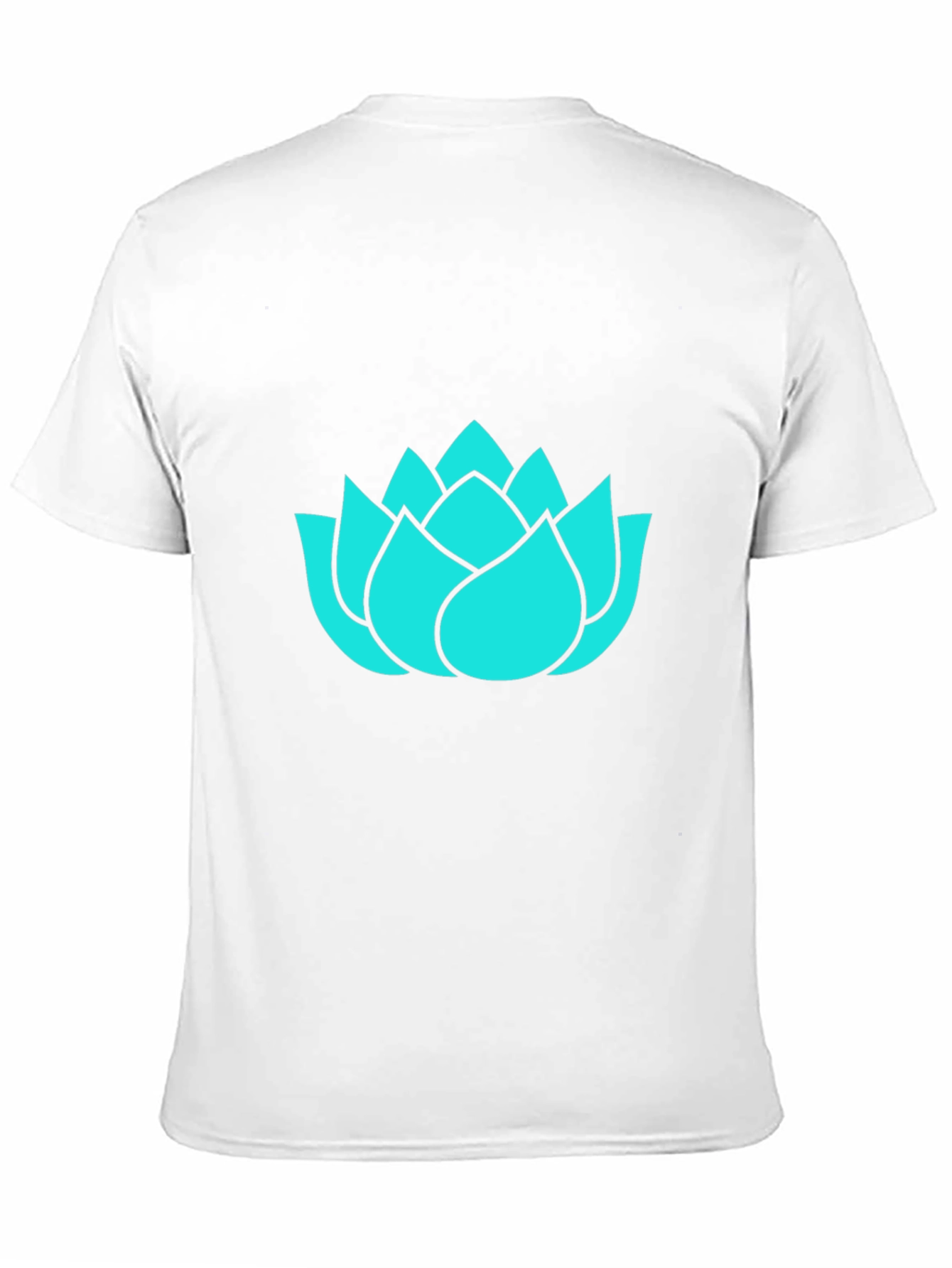 Lotus Flower Graphic Tee - Black Cotton T-Shirt