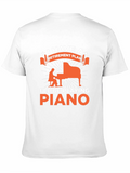 Retirement Plan Piano Player Graphic Tee