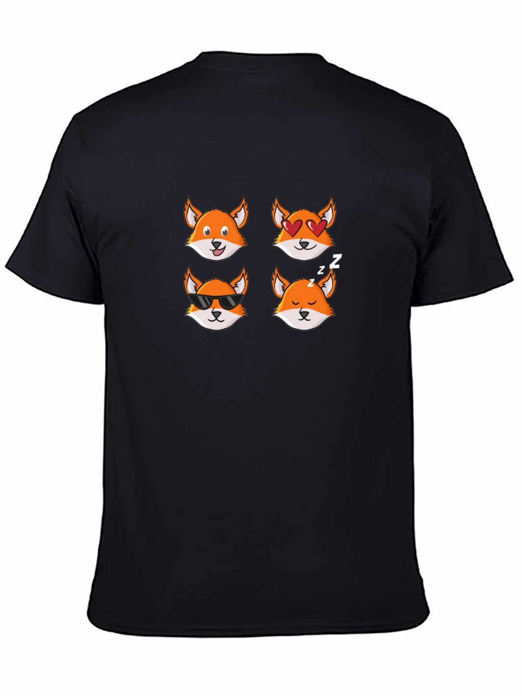 Emoji Fox T-Shirt - Cute Animal Tee