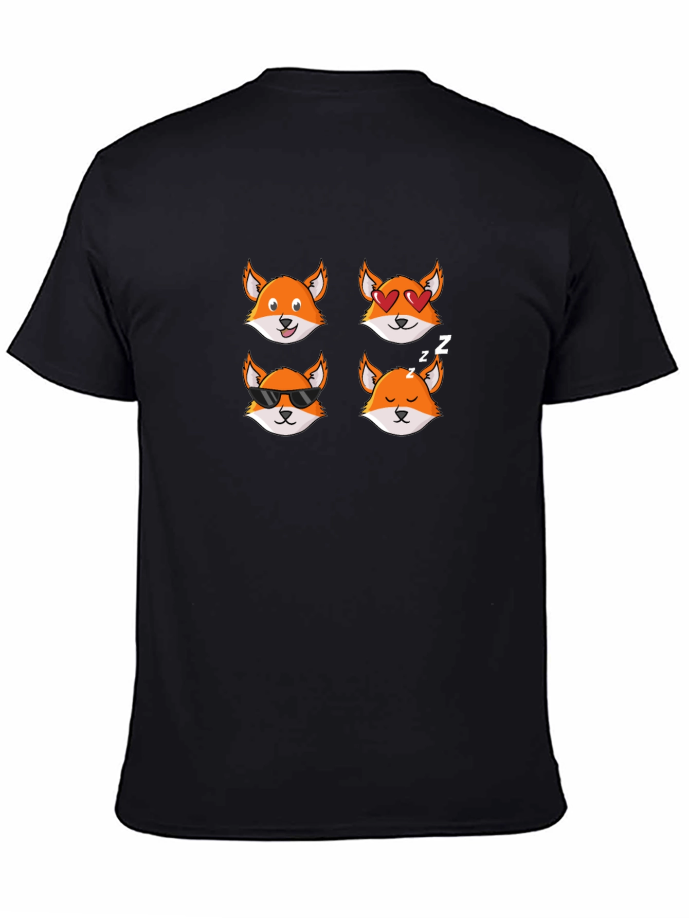 Emoji Fox T-Shirt - Cute Animal Tee