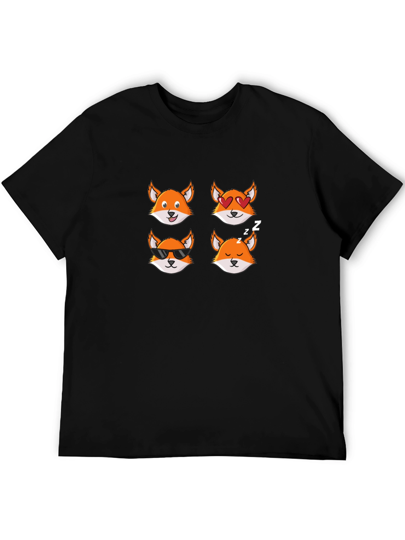 Emoji Fox T-Shirt - Cute Animal Tee