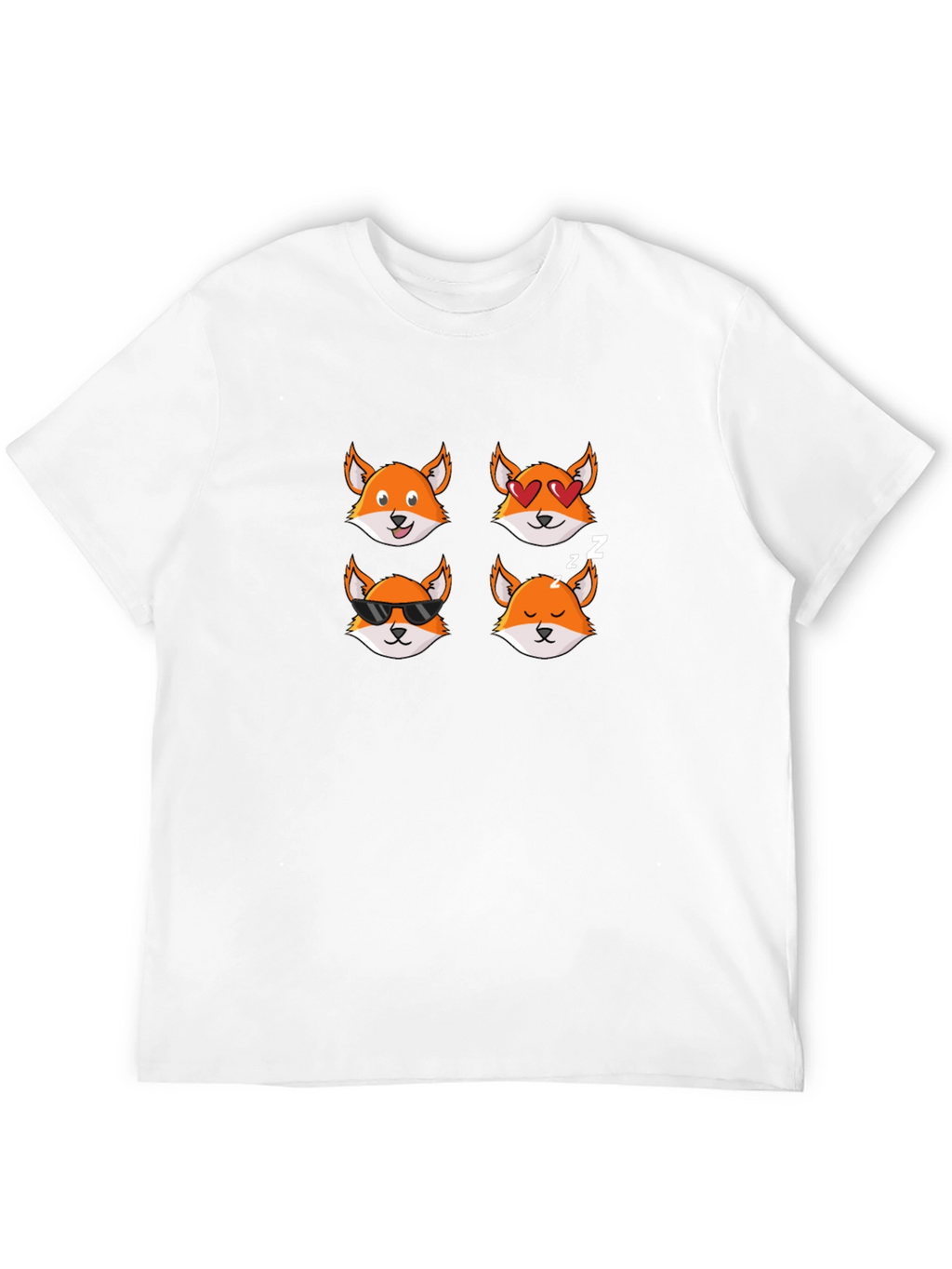 Emoji Fox T-Shirt - Cute Animal Tee
