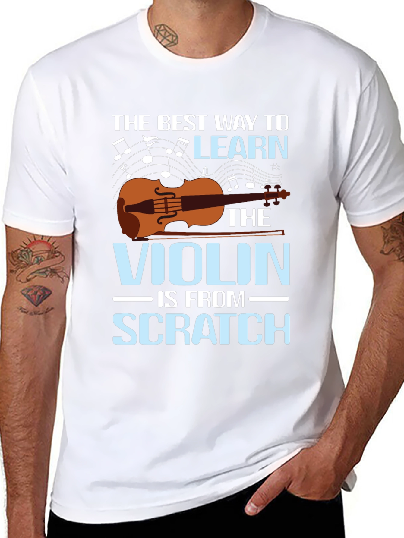 Violin Learning T-Shirt: Music Teacher Tee