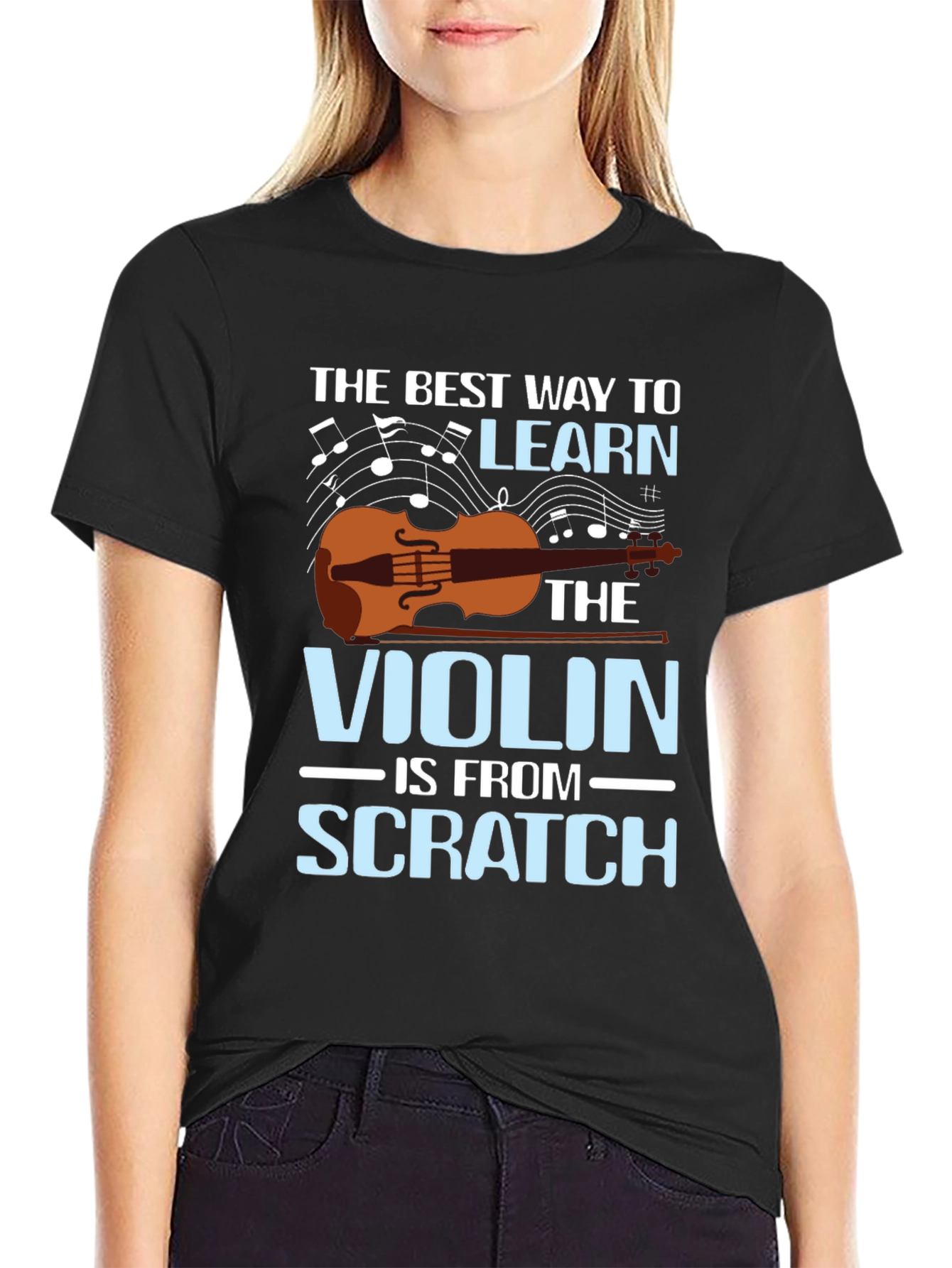 Violin Learning T-Shirt: Music Teacher Tee