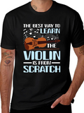 Violin Learning T-Shirt: Music Teacher Tee