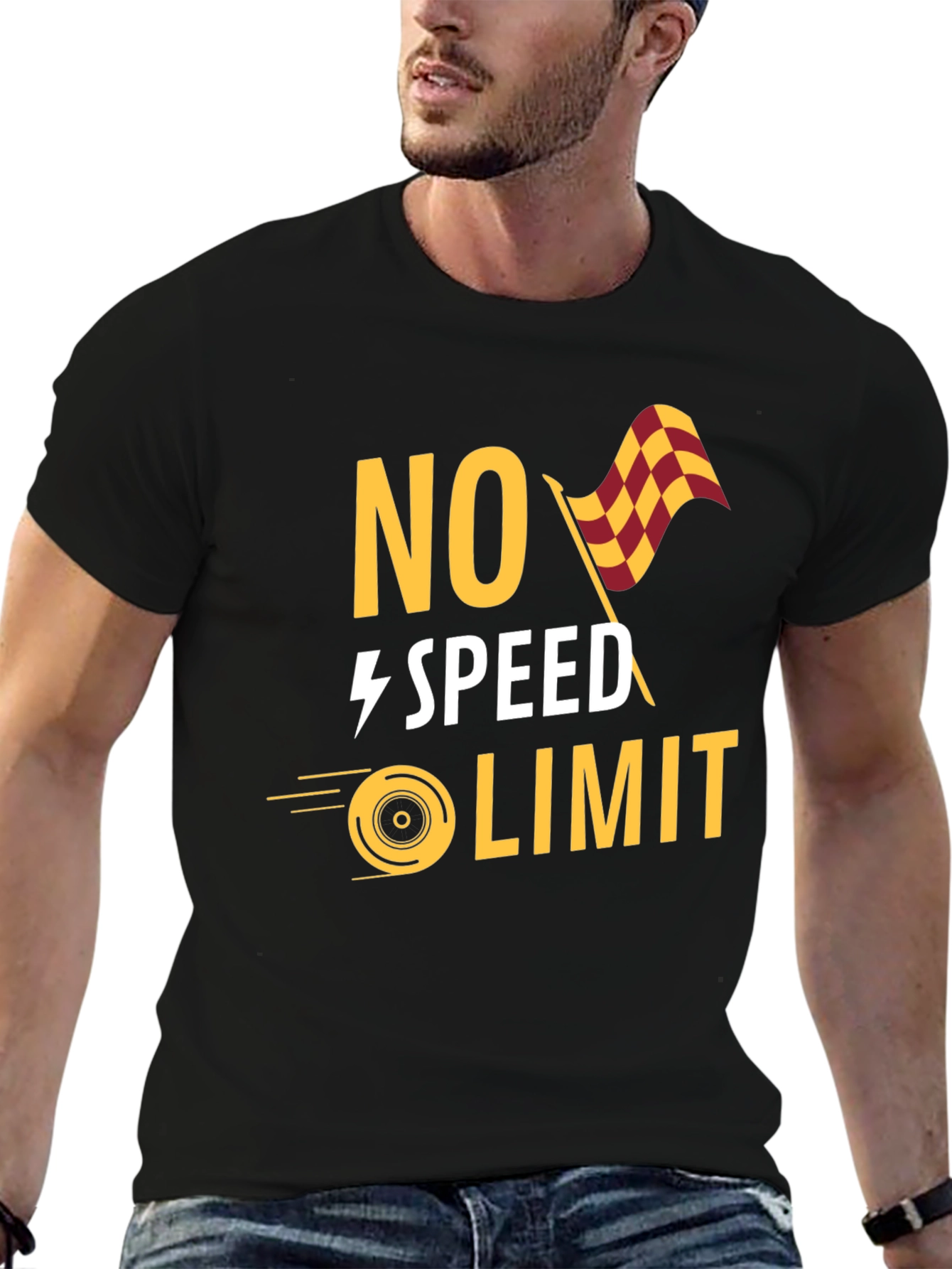 No Speed Limit Graphic Tee - Racing Style