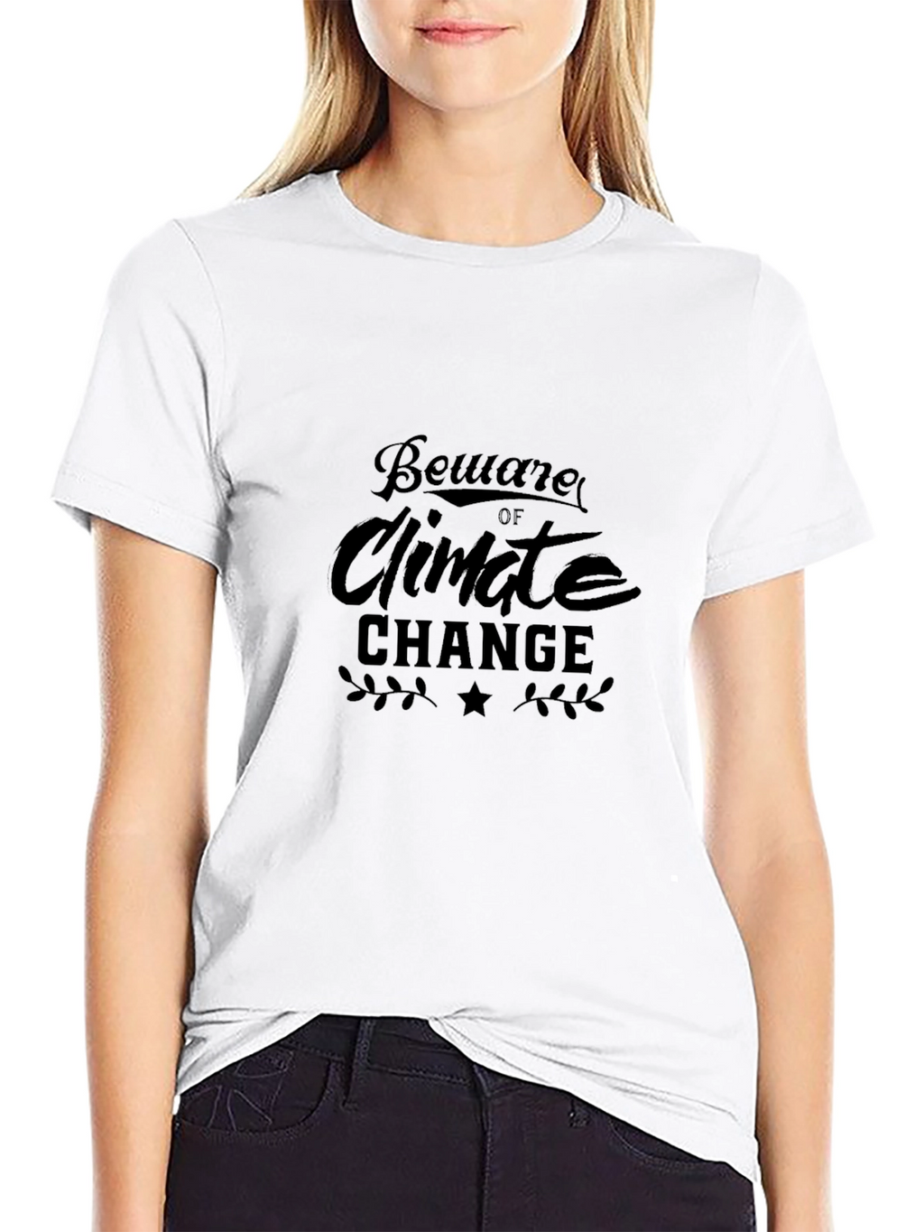 Beware of Climate Change Black T-Shirt
