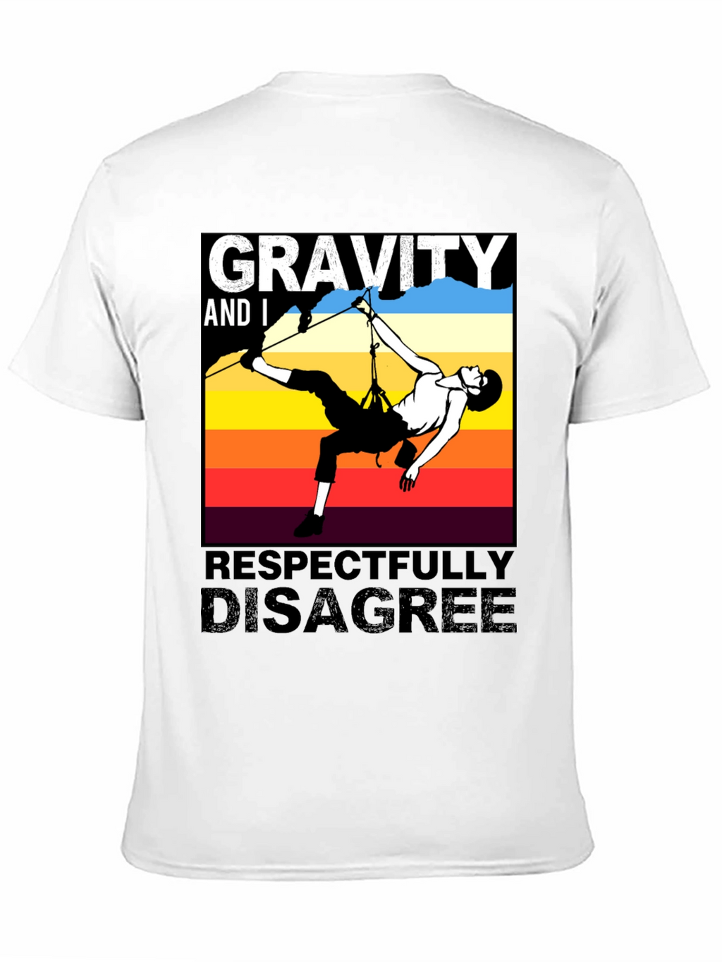 Gravity Disagree Climber T-Shirt - Black