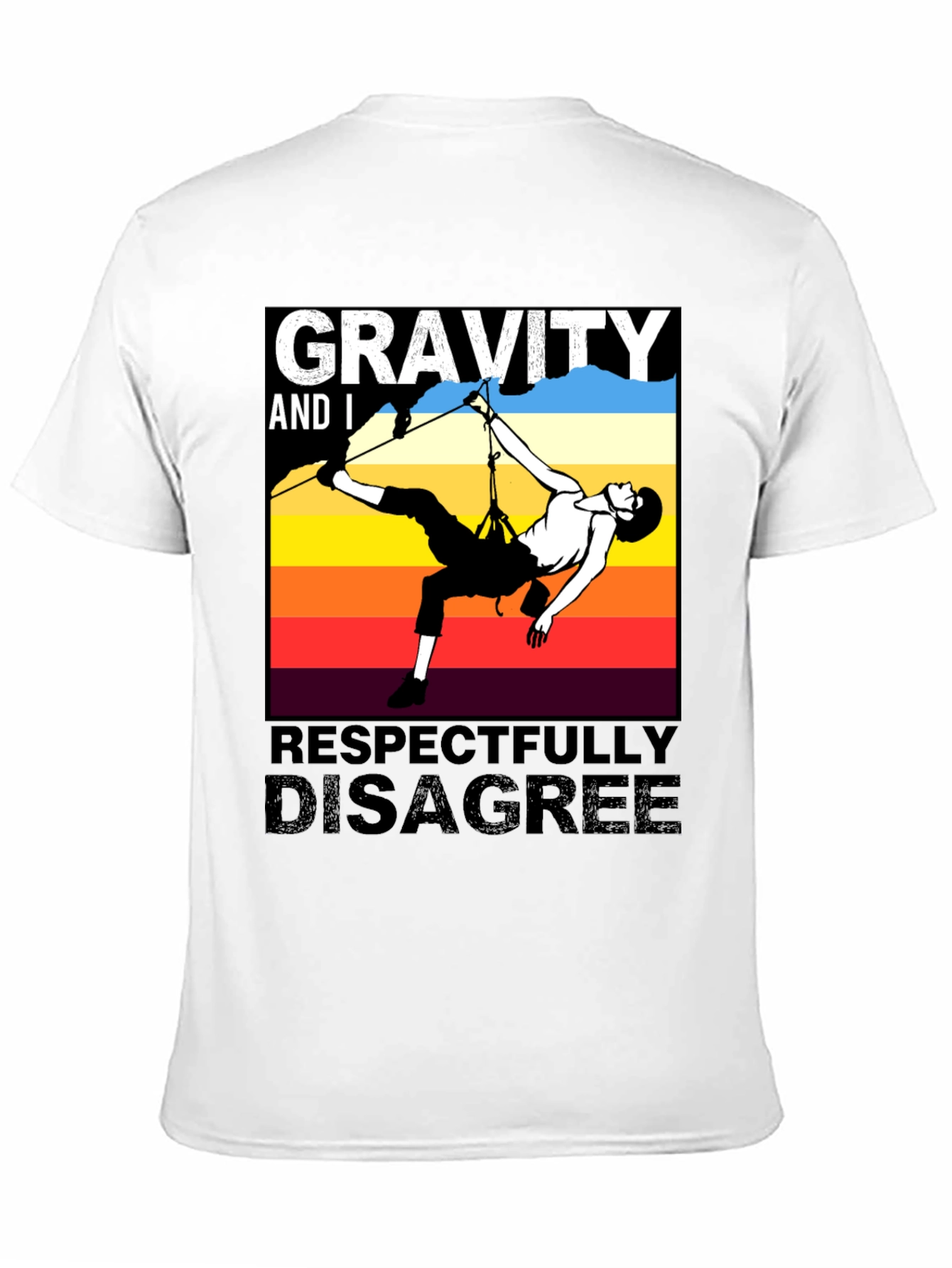 Gravity Disagree Climber T-Shirt - Black