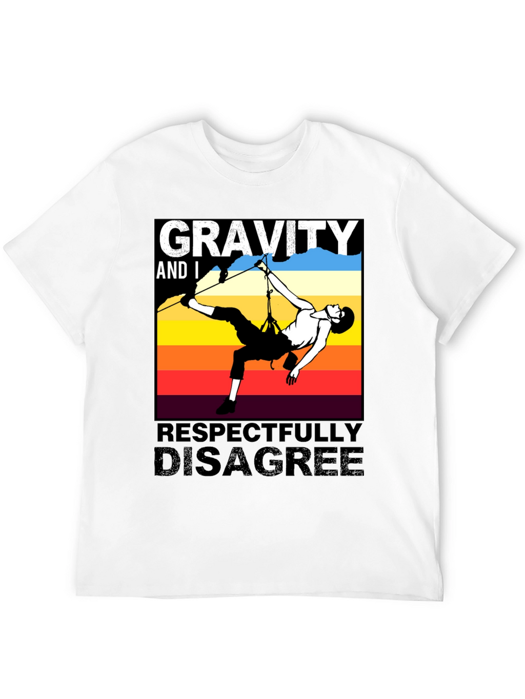 Gravity Disagree Climber T-Shirt - Black