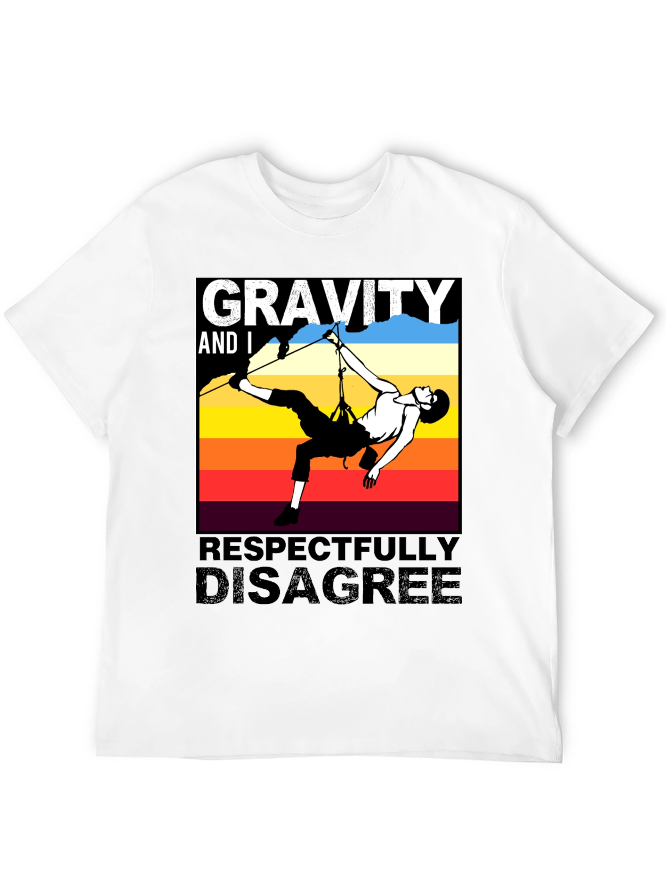 Gravity Disagree Climber T-Shirt - Black