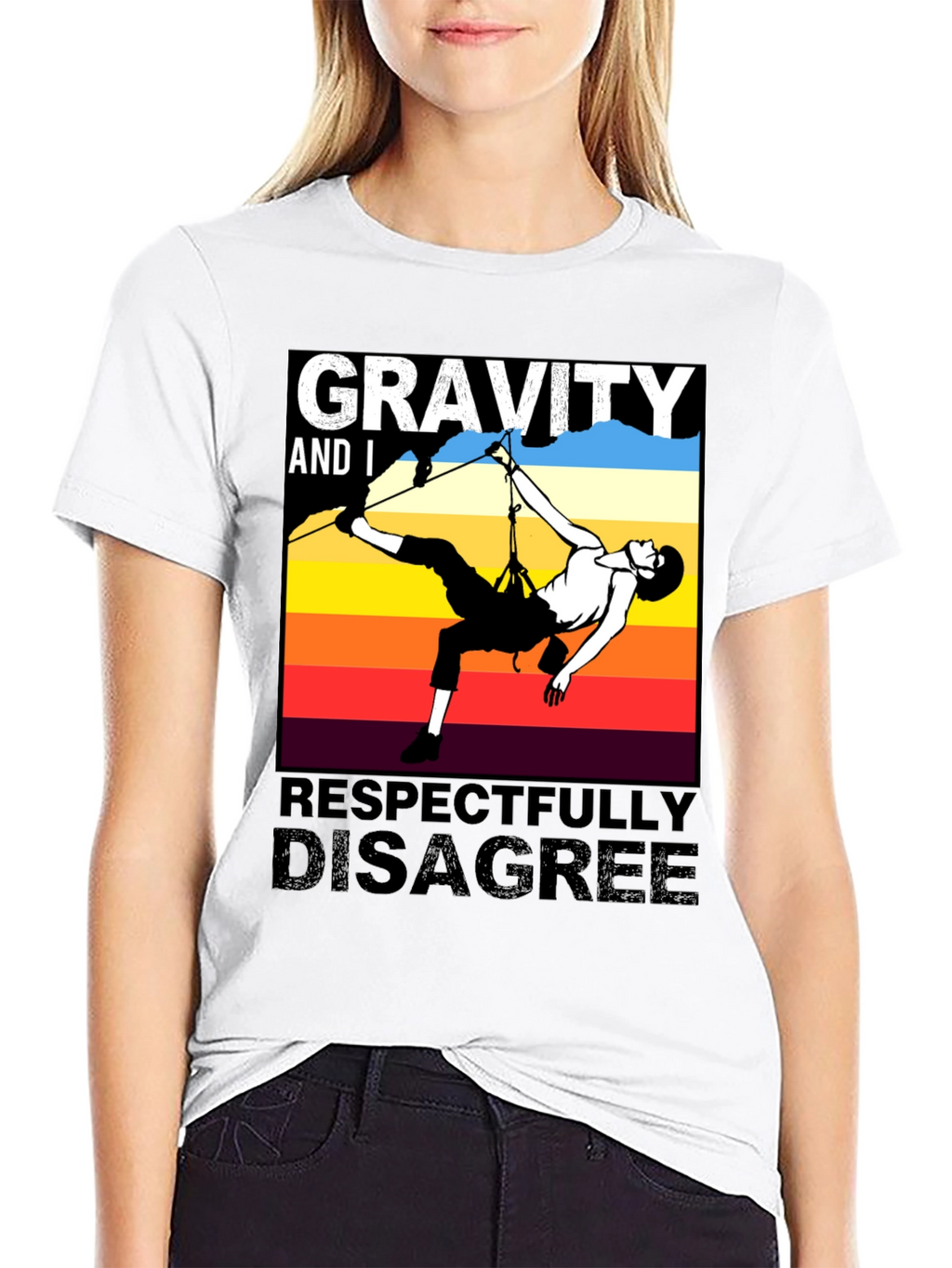 Gravity Disagree Climber T-Shirt - Black