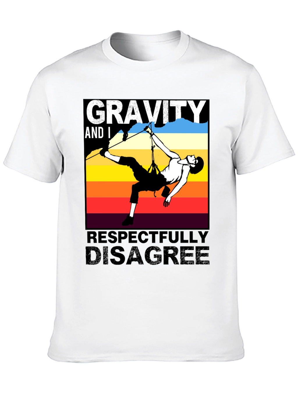 Gravity Disagree Climber T-Shirt - Black