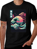 Vaporwave Great Wave Graphic Tee