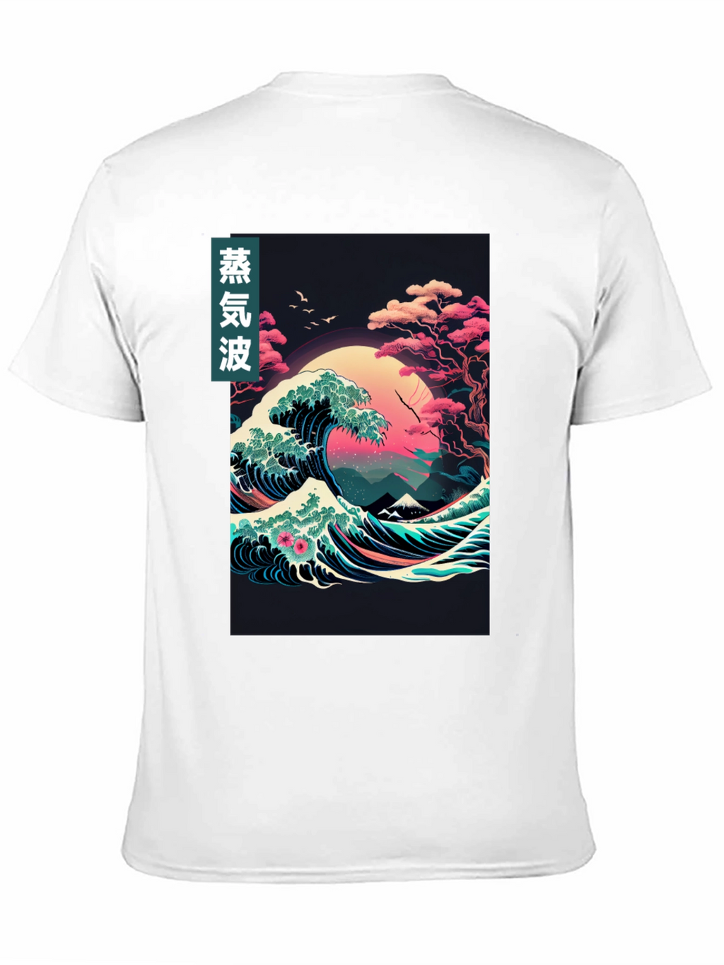 Vaporwave Great Wave Graphic Tee