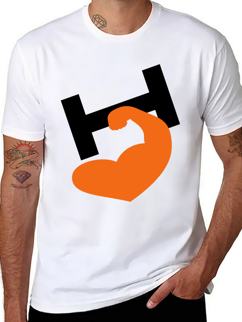Bold Graphic Tee - H Muscle Design