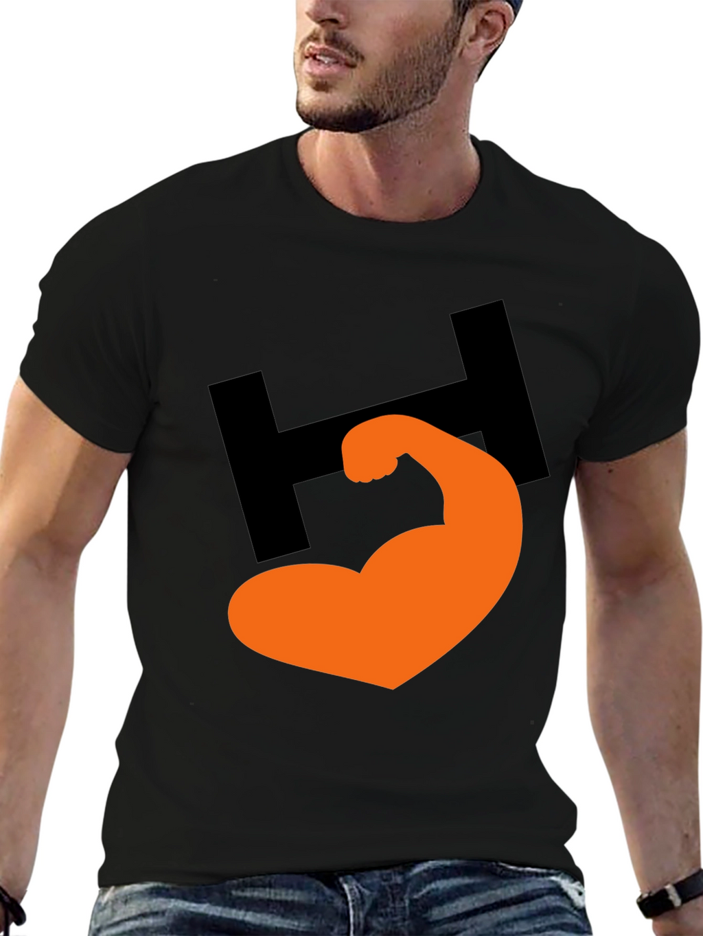Bold Graphic Tee - H Muscle Design