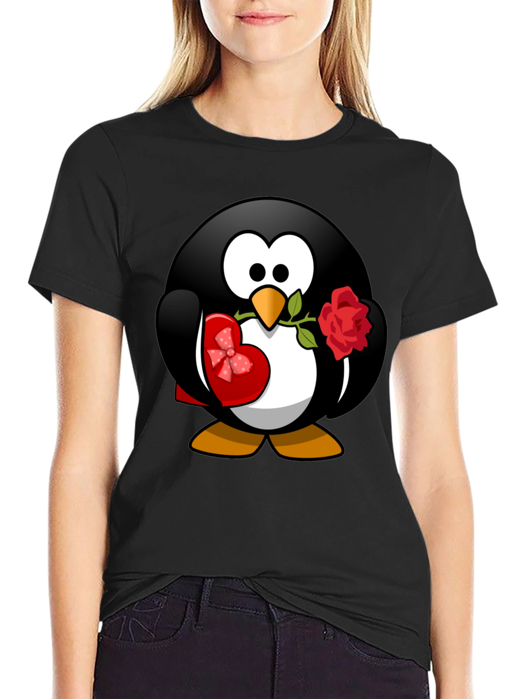 Penguin Love T-Shirt - Valentines Day Gift