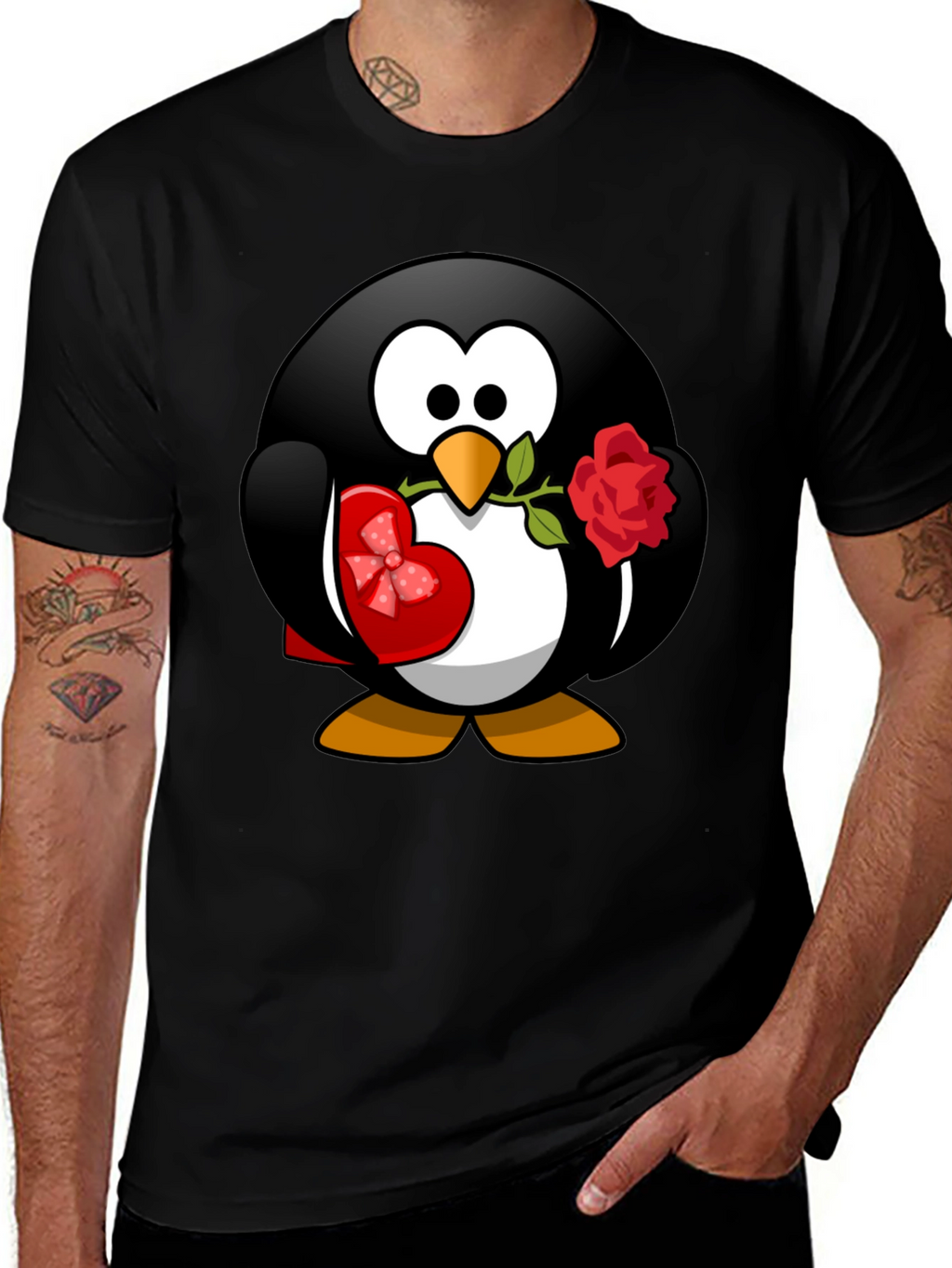 Penguin Love T-Shirt - Valentines Day Gift