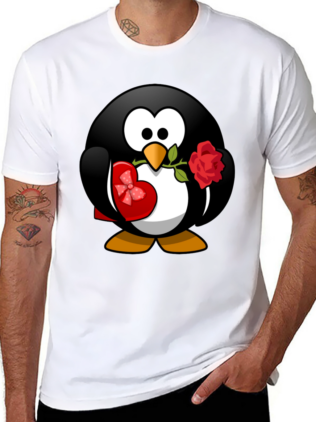 Penguin Love T-Shirt - Valentines Day Gift