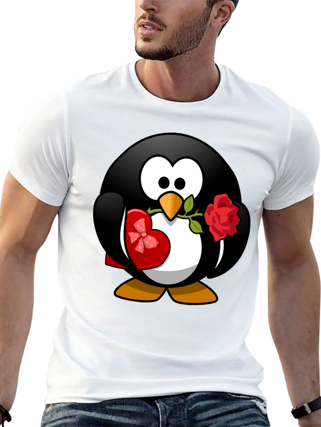 Penguin Love T-Shirt - Valentines Day Gift