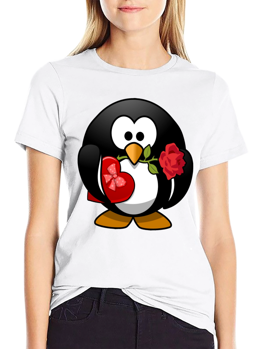 Penguin Love T-Shirt - Valentines Day Gift