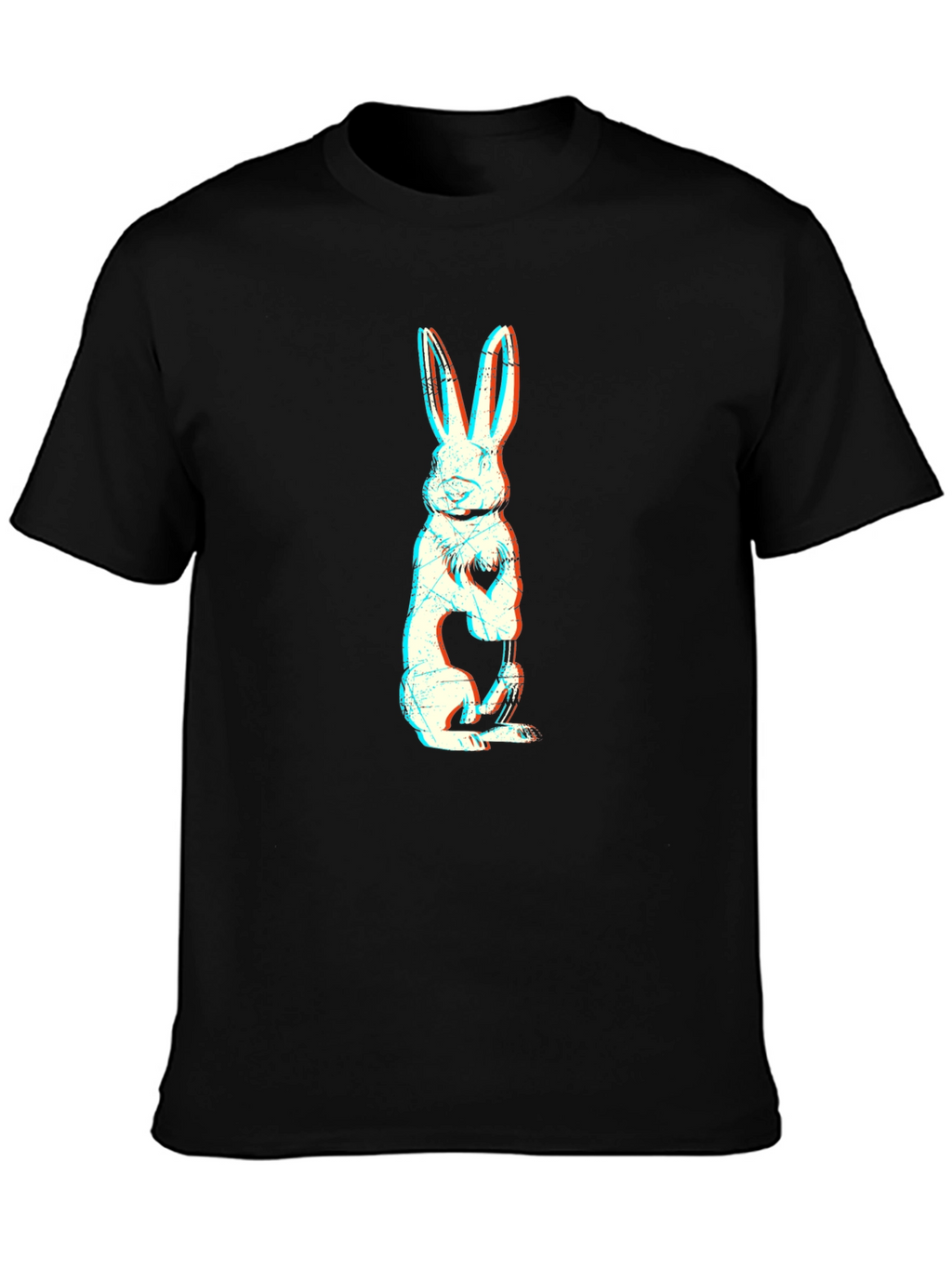 Black Rabbit Graphic Tee - Stylish Comfort