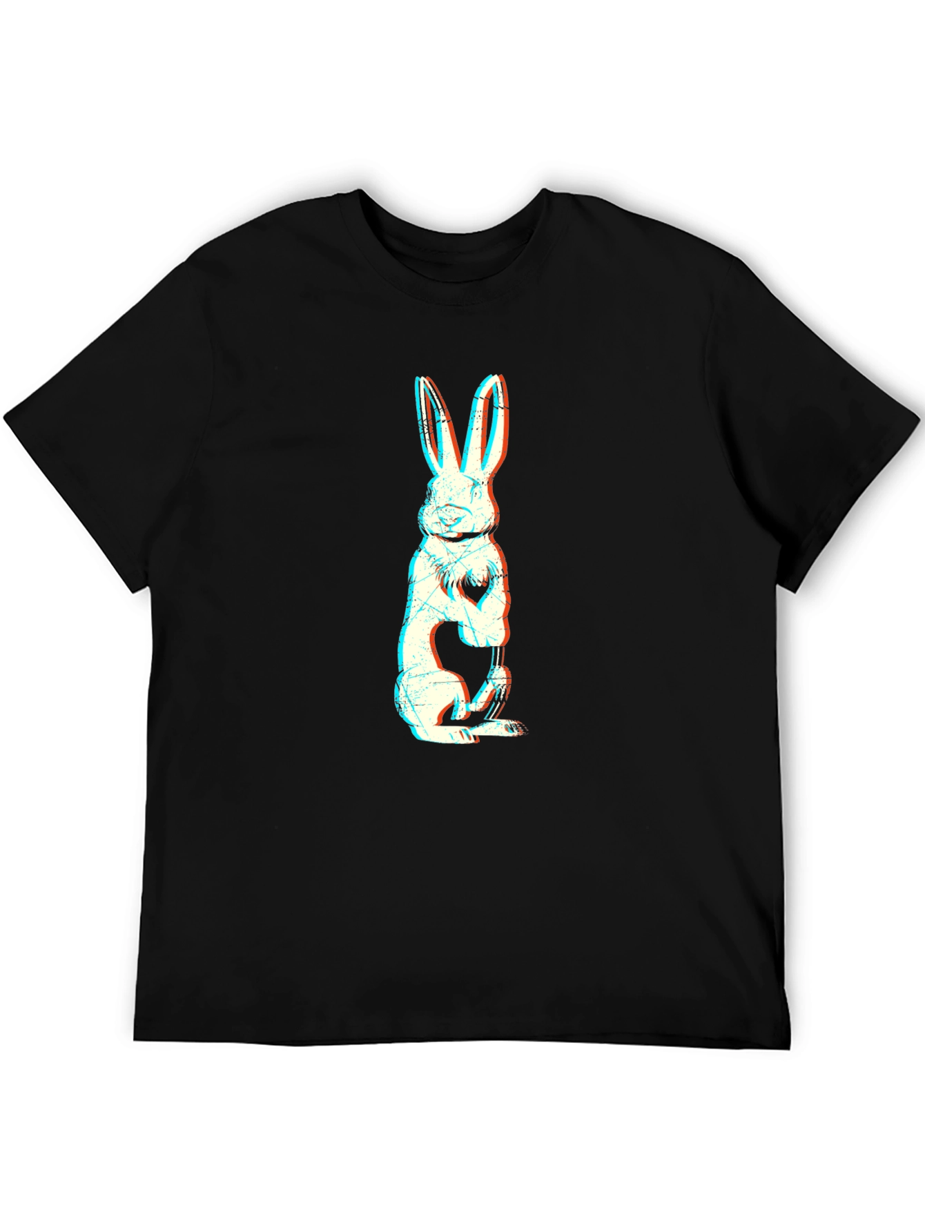 Black Rabbit Graphic Tee - Stylish Comfort