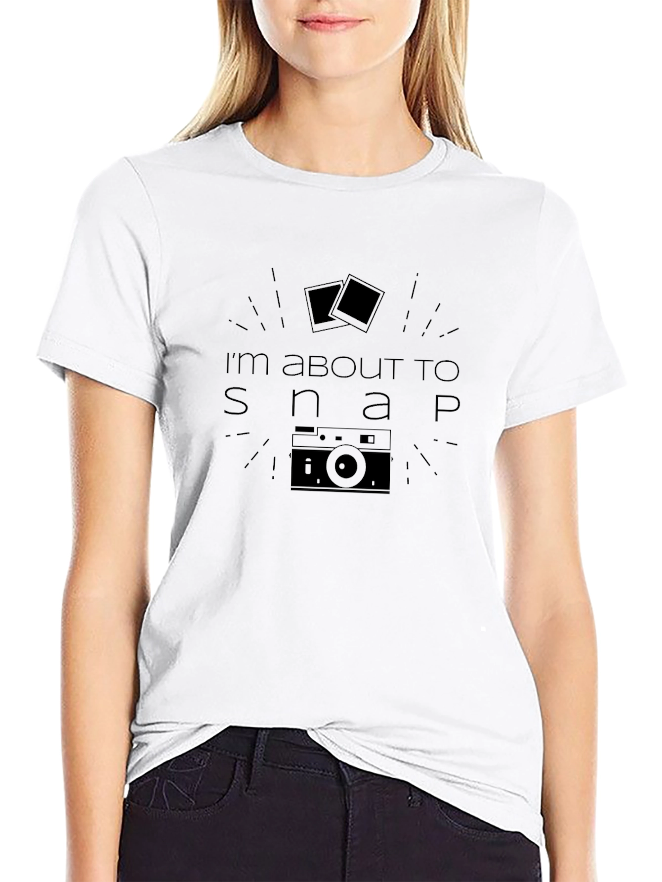 Im About To Snap Camera Graphic T-Shirt