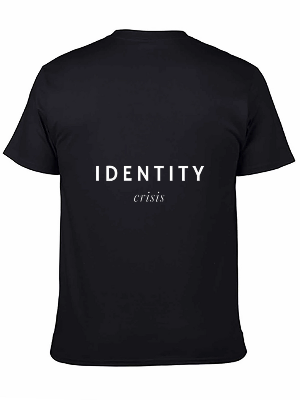 Identity Crisis Black Graphic T-Shirt