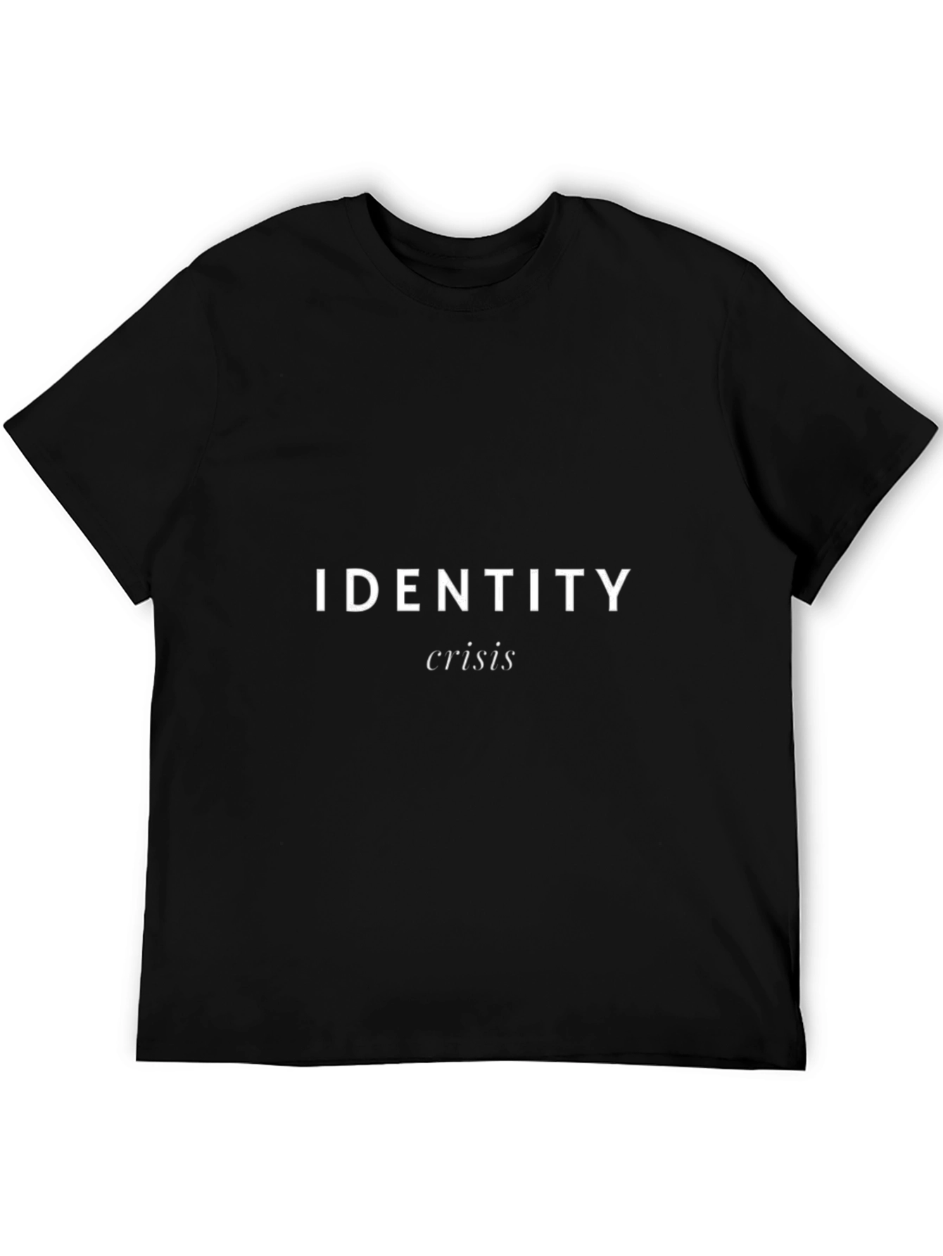 Identity Crisis Black Graphic T-Shirt