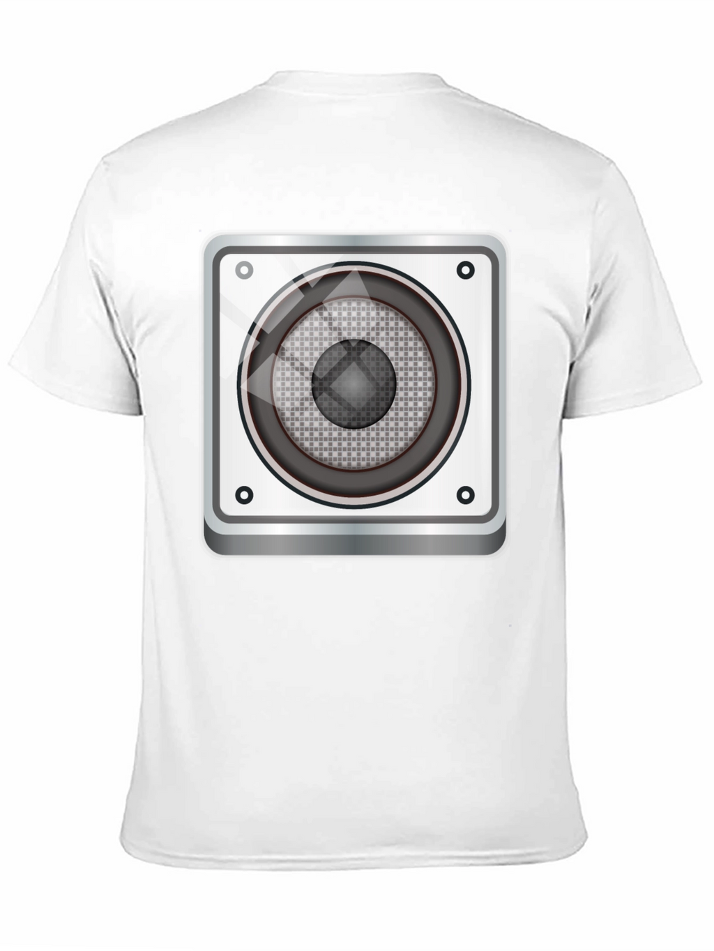 Speaker Graphic Tee - Black Cotton Blend