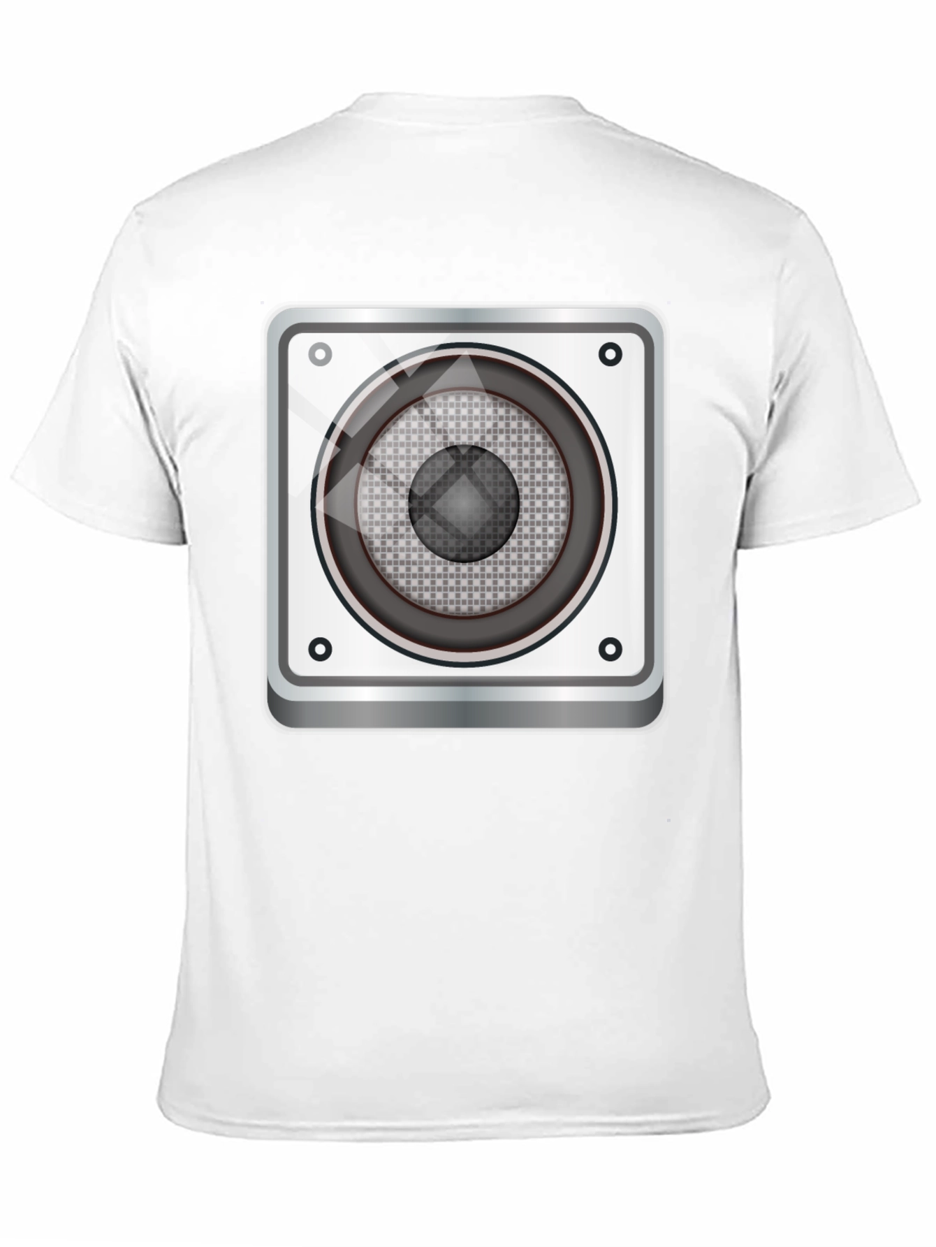 Speaker Graphic Tee - Black Cotton Blend