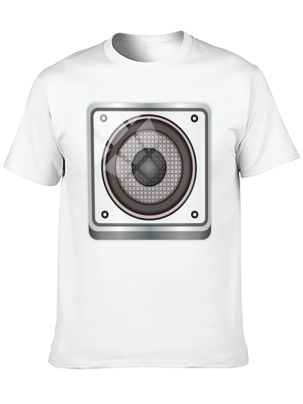 Speaker Graphic Tee - Black Cotton Blend
