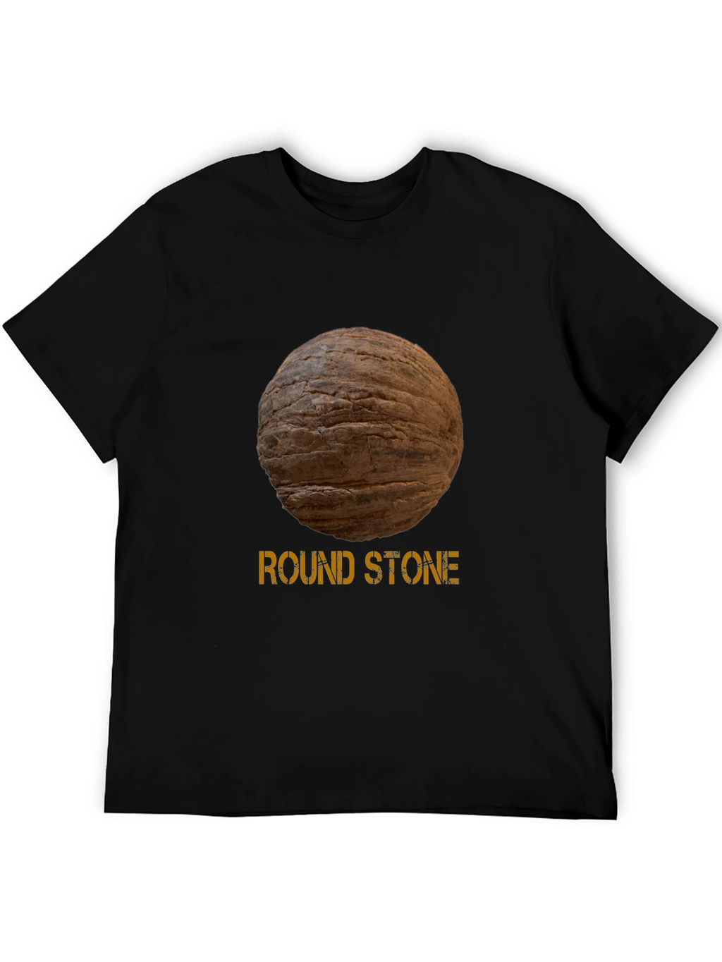 Round Stone Graphic Tee - Novelty Design
