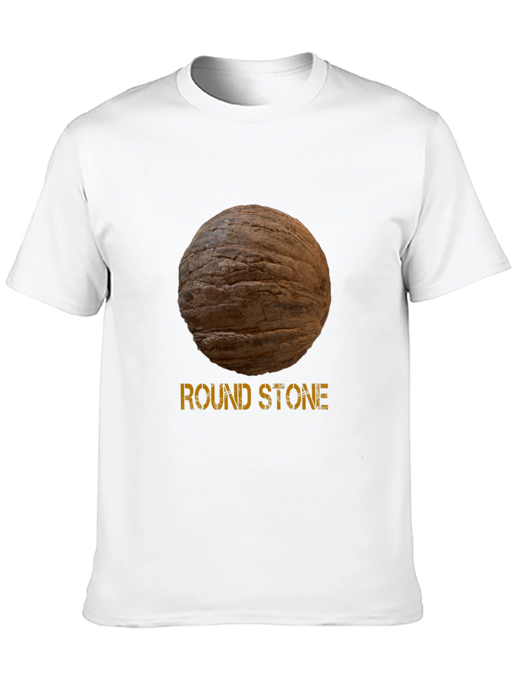 Round Stone Graphic Tee - Novelty Design