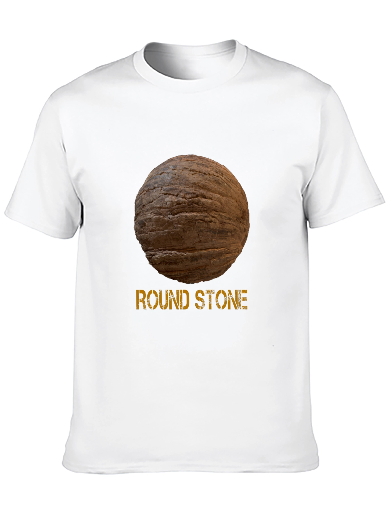 Round Stone Graphic Tee - Novelty Design