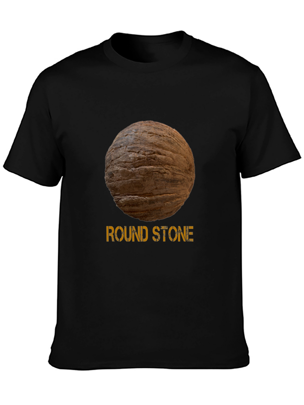 Round Stone Graphic Tee - Novelty Design