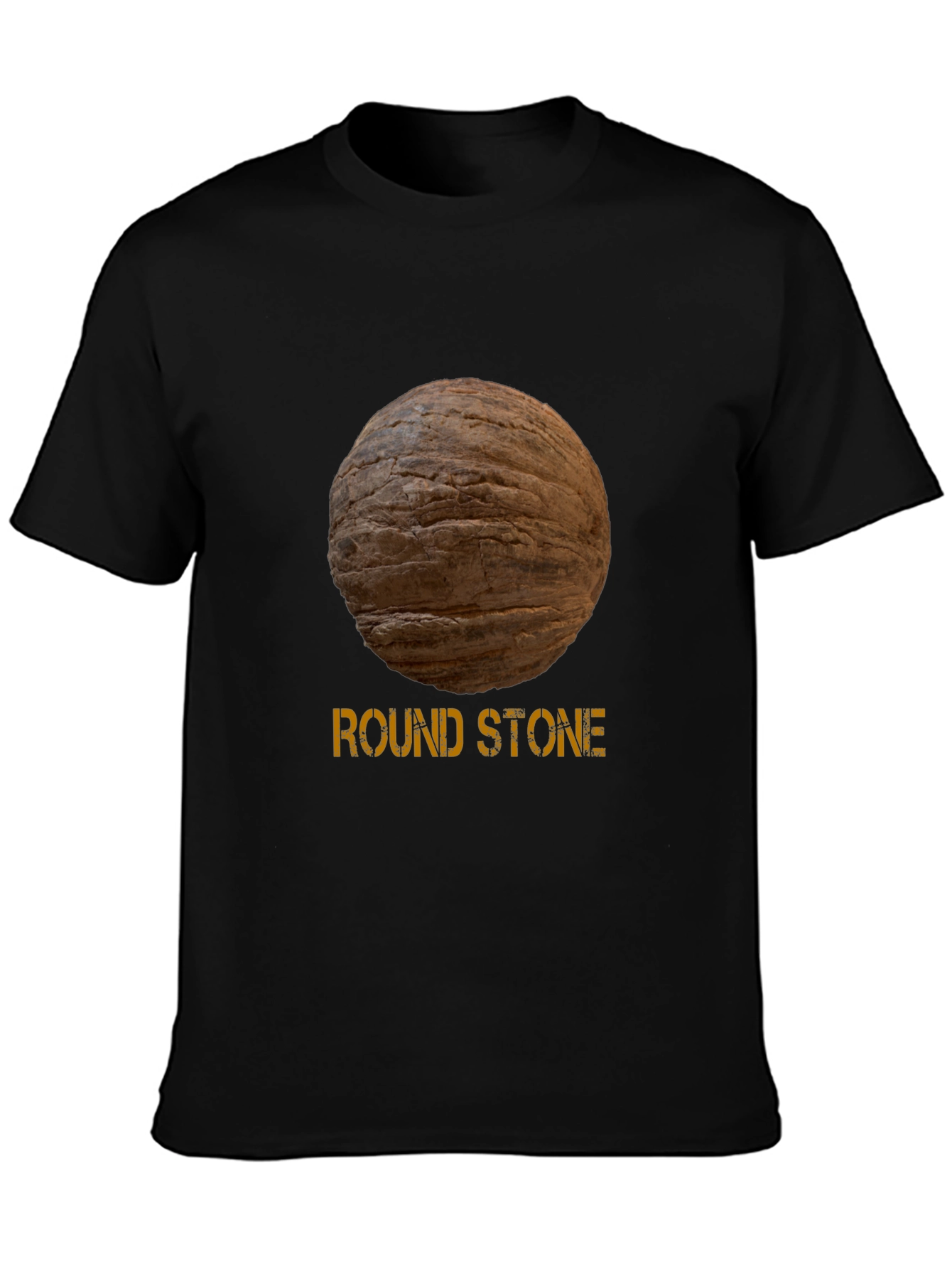 Round Stone Graphic Tee - Novelty Design